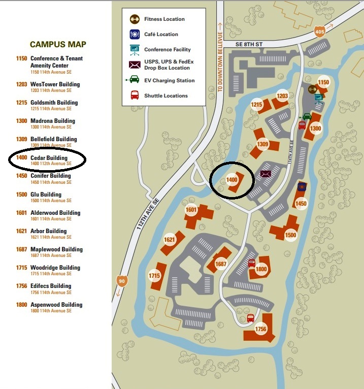 Bellefield Office Park Map